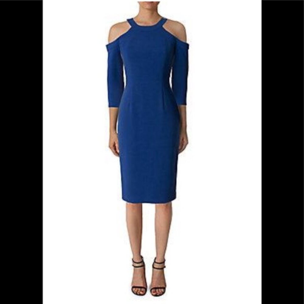 BLACK HALO | Thorpe Solid Sheath Dress